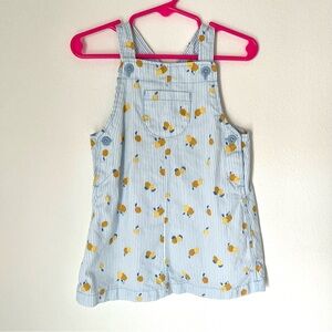 Carter’s NWOT Jumper Dress Blue And White Stripes With Lemons And Oranges 18 Mon